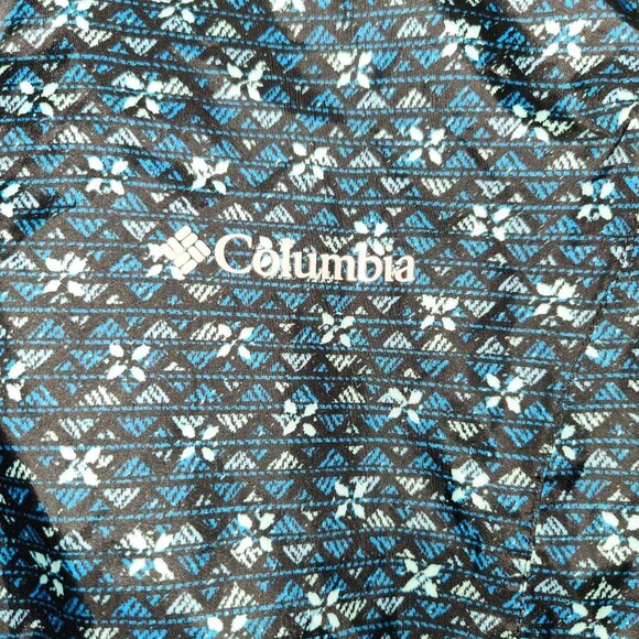 Columbia M Omni-Tech Waterproof Breathable Packable Hooded Jacket Floral Pa - Picture 3 of 11